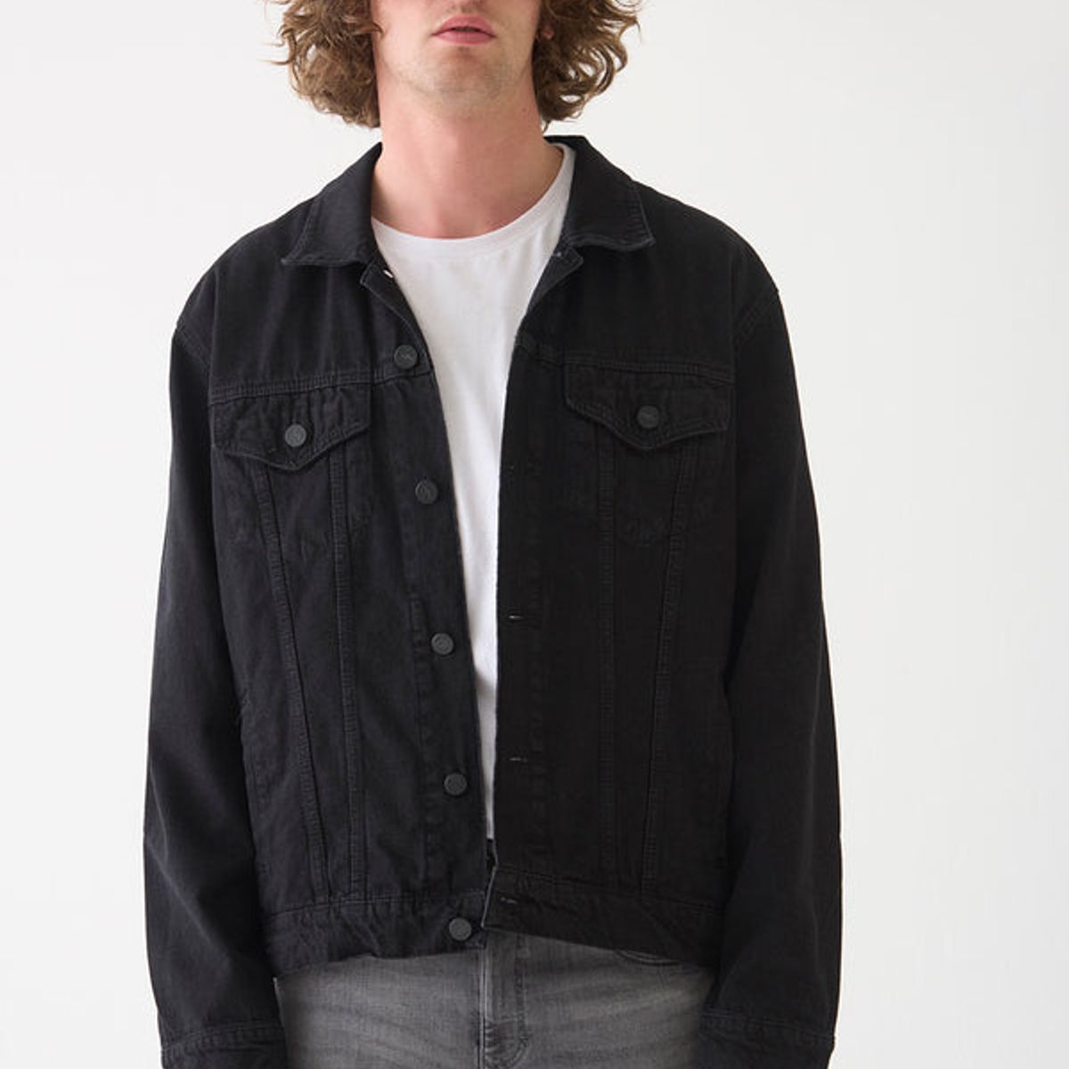 BRICK LONDON - Chaqueta Denim Hombre Brick London Jagger Jacket Regular Fit Negra