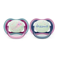 AVENT - Chupete Ultra Air Night 6-18m Niña Philips