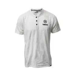YAMAHA - Polera De Hombre Manga Corta Boton Blanco
