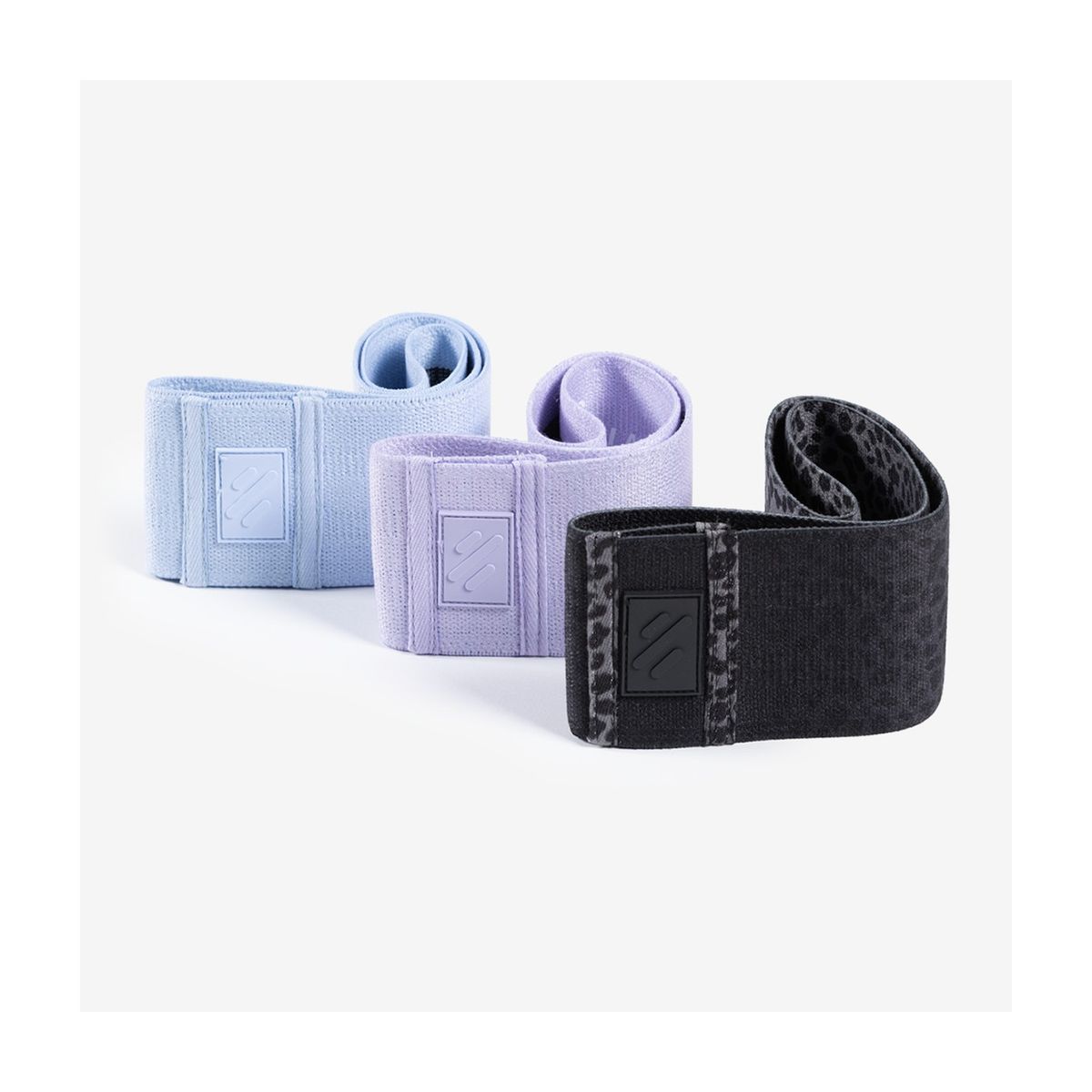 ULTIMATE FITNESS - ULTIMATE PACK ELASTIC MORADO - NEGRO - CELESTE