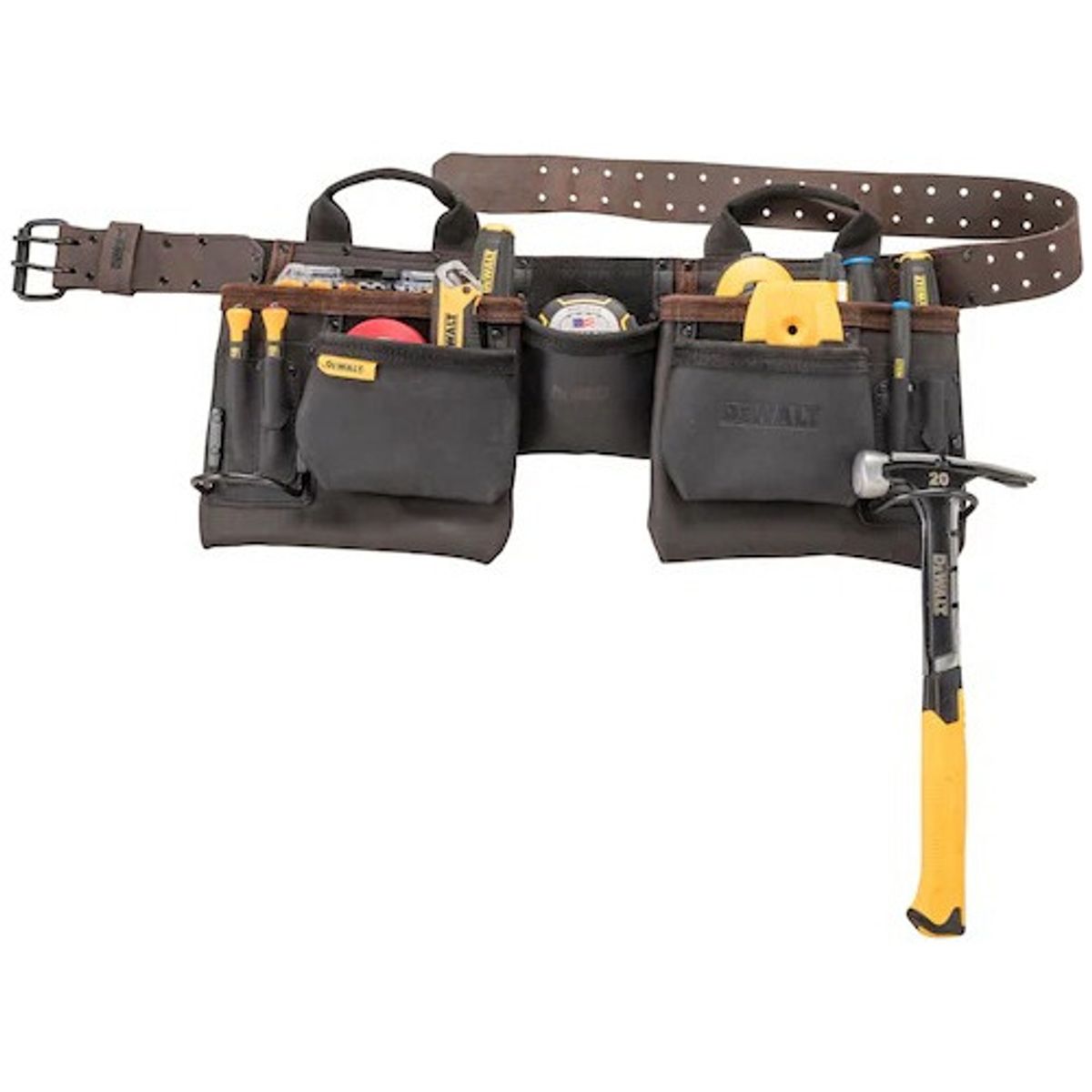 DEWALT - Coleto Porta Herramientas De Cuero 11 Bolsillos Dewalt.- E.o