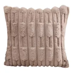 ALTERNATIVE - Funda De Cojin 45x45 Cm Marron Con Textura Acolchada 448