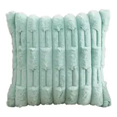 ALTERNATIVE - Funda De Cojin 45x45 Cm Turquesa Con Textura Acolchada 448