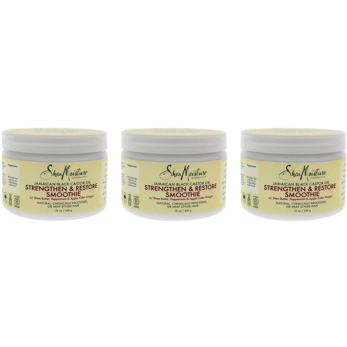 SHEA MOISTURE - Hair smoothie cream pack of 3 Shea Moisture