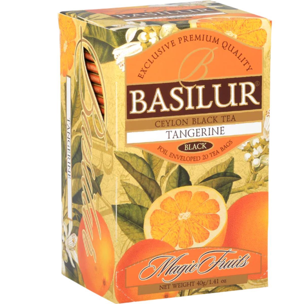 BASILUR - Te Negro Tangerine Caja 25 bolsas