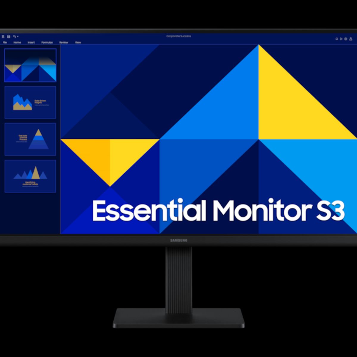 SAMSUNG - 22 Essential Monitor S30GD 100Hz Plano FHD Negro 22