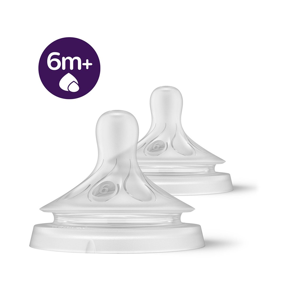 AVENT - 2 Tetinas Natural 3.0 Para Preparados Más Espesos