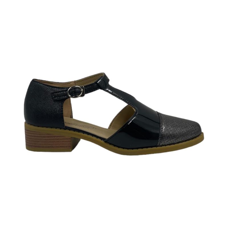 HERIEL - Zapato Negro Bajo Mujer