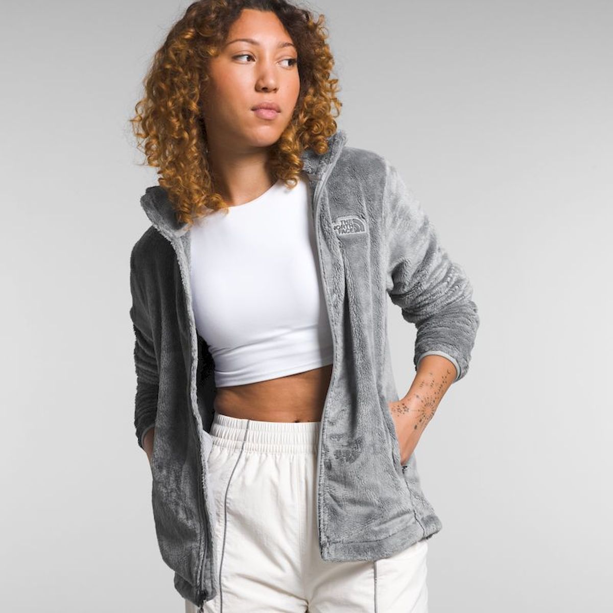 THE NORTH FACE - Polar Osito Mujer - Gris