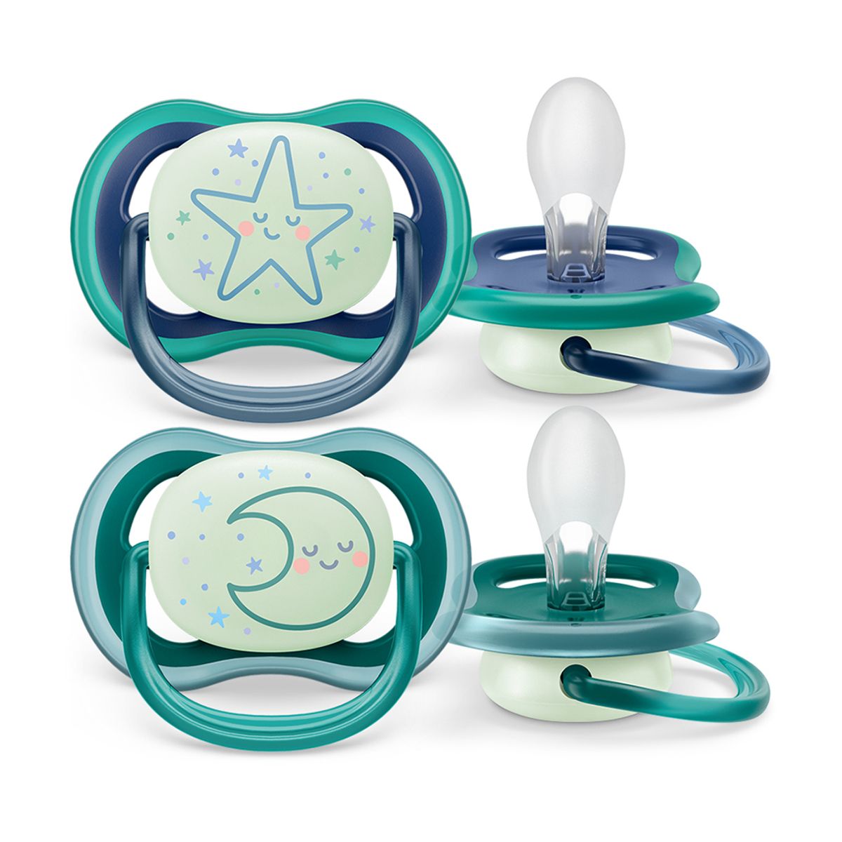AVENT - Chupete Ultra Air Night 6-18m Niño Philips Avent