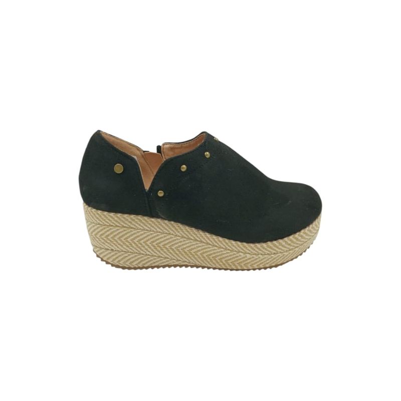 HERIEL - Zapato Panchita Negro Plataforma