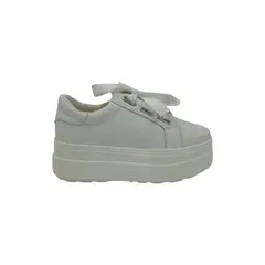 HERIEL - Zapatilla Blanca Plataforma Mujer