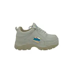 HERIEL - Zapatilla Blanca Plataforma Mujer