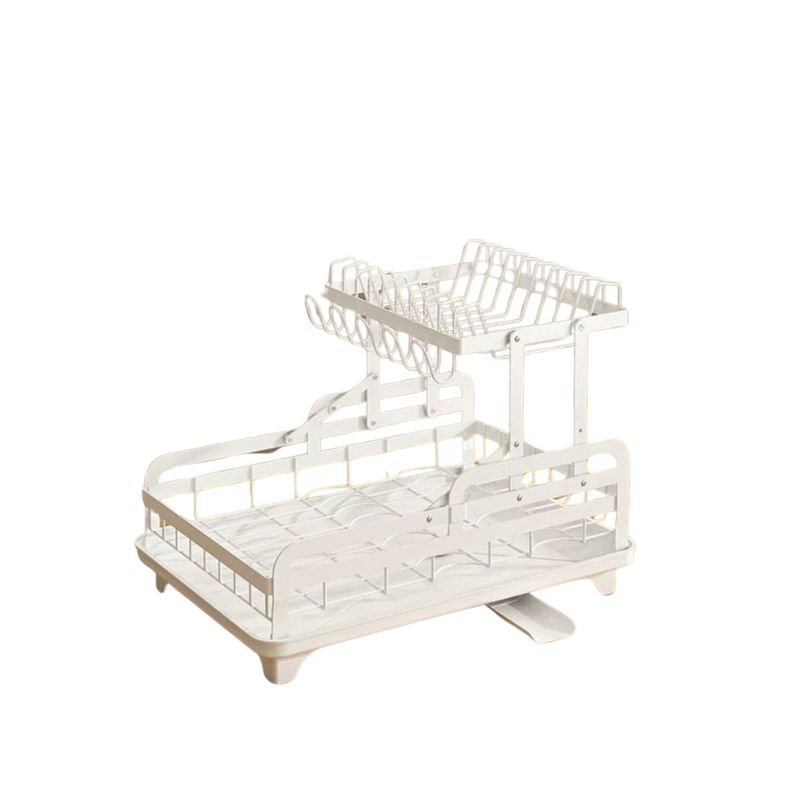GENERICO - Escurridor Auto Armable Porta Secador 2 Niveles Para Cocina