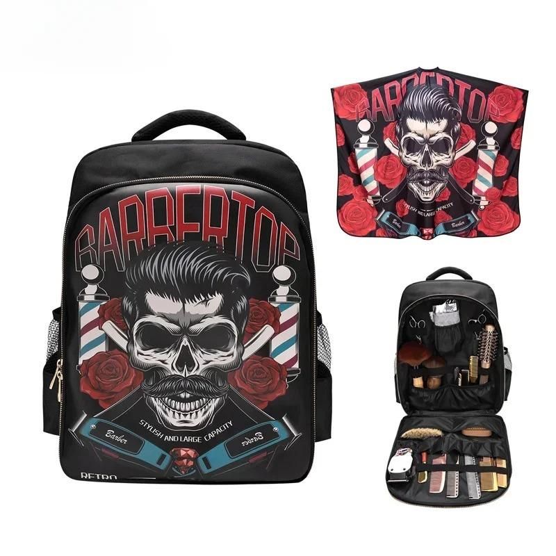 GENERICO - Mochila Profesional Barbero Peluquería Gran Capacidad - Negro