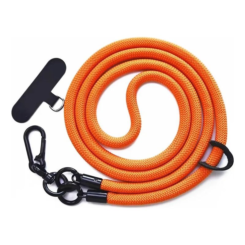 GENERICO - Colgante Para Carcasa Celular Universal Correa 120cm Naranjo