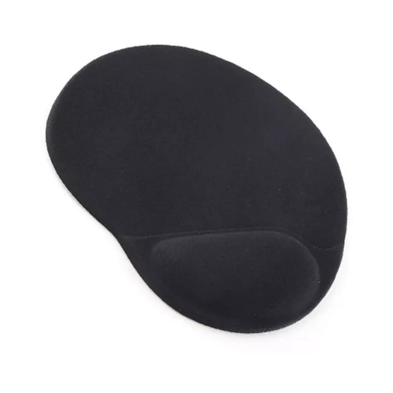 ULTRA - MousePad Redondo Apoya Muñeca Con Gel Negro Ultra