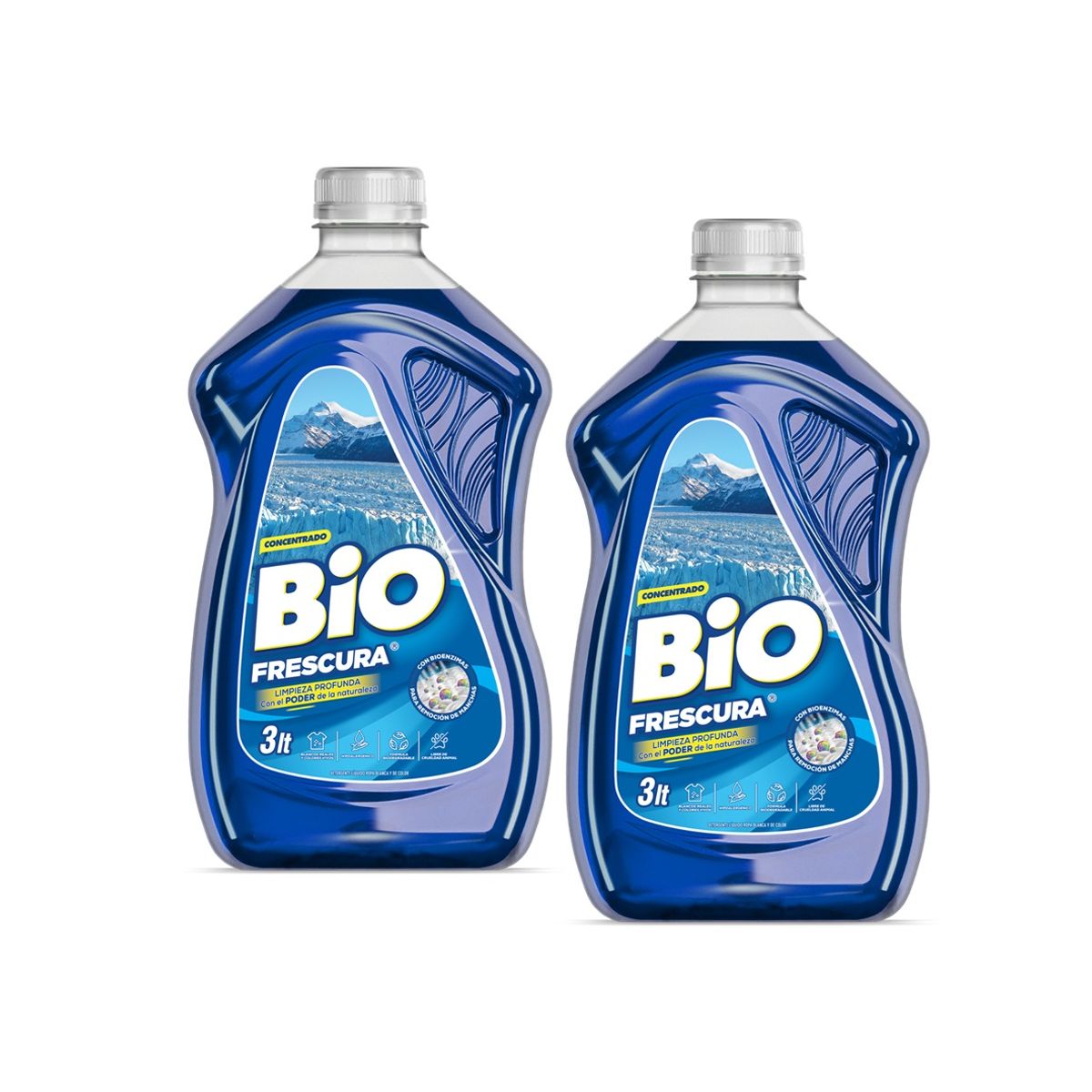 BIOFRESCURA - Pack X2 Detergente Liquido Bio Frescura Campos De Hielo 3litros