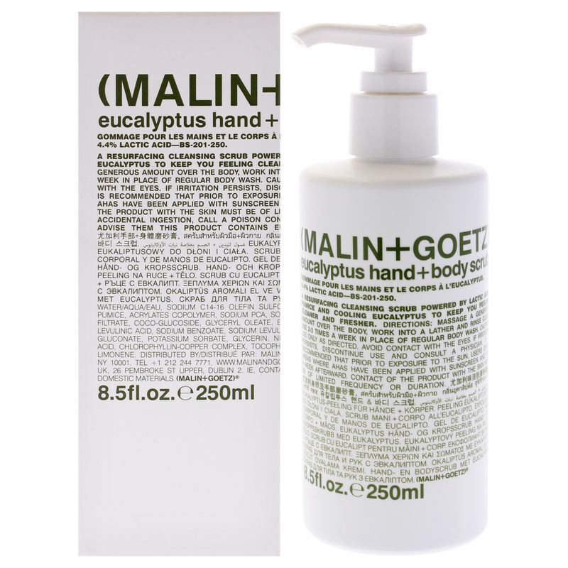 MALIN + GOETZ - Exfoliante Corporal y de Manos de Eucalipto 250ml Malin + Goetz