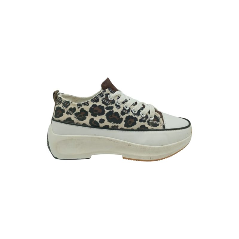 HERIEL - Zapatilla Beige Print Mujer