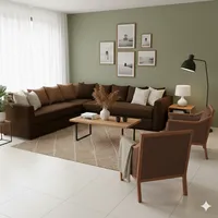 Living 311 Metropolitan cafe Seccional resortes f comfort + 2 Sitiales