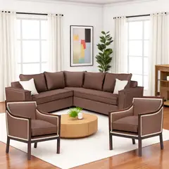 SITIAL HOME - Living 311 Seccional con resortes + 2 Sitiales Metropolitan cafe