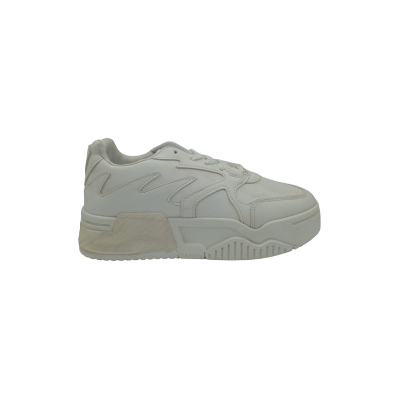 HERIEL - Zapatilla Blanca Plataforma Mujer