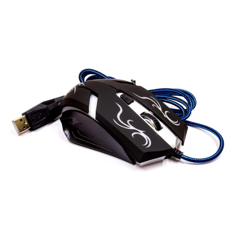 ULTRA - Mouse Gamer USB Retroiluminado 4B 2400DPI Negro X6 Ultra