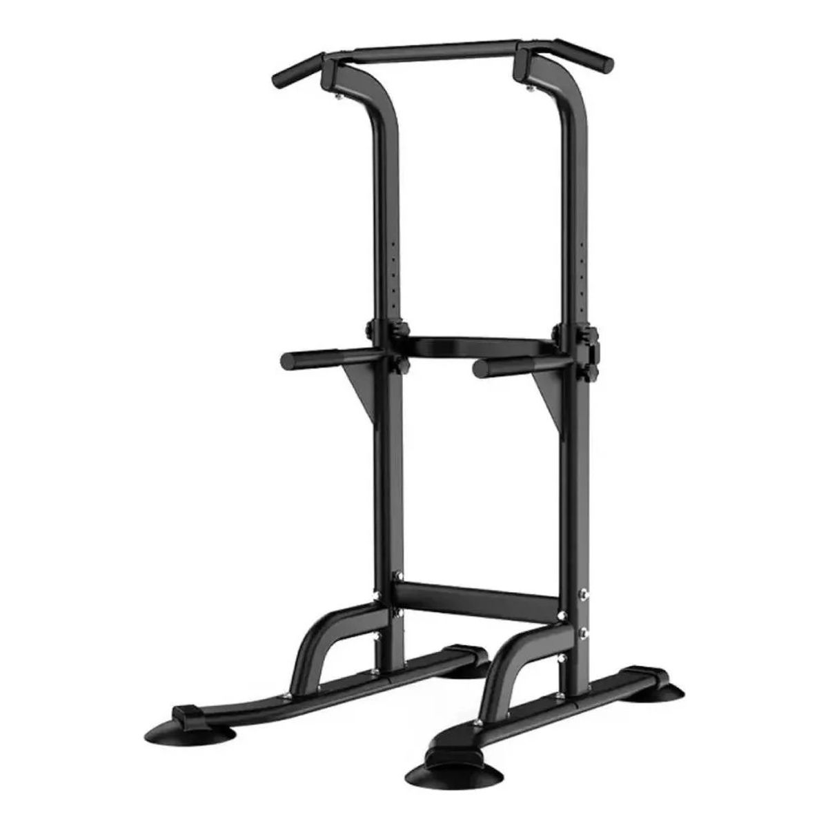 MUNDO MAGIA - Torre Multifuncional Ejercicios Dominadas Color Negro
