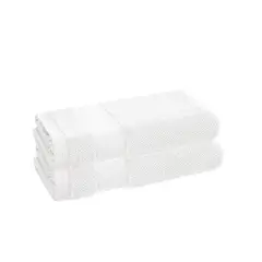 KARSTEN - Juego 2 toallas de mano Empire 380gr Blanco