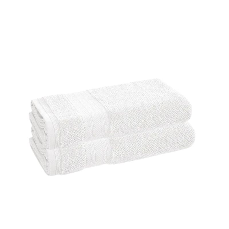 KARSTEN - Juego 2 toallas  de baño Empire 380gr Blanco