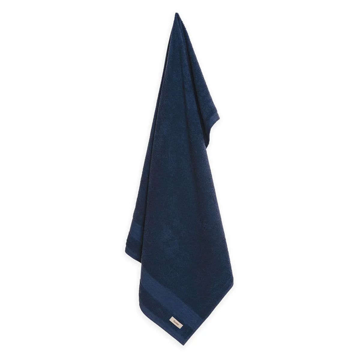 KARSTEN - Set 2 toallas de baño 100% algodón 380gr 70x135 cms Azul Marino