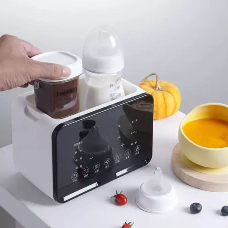 BLLOQ - Calentador De Biberones Doble Esterilizador Para Bebé 9 En 1