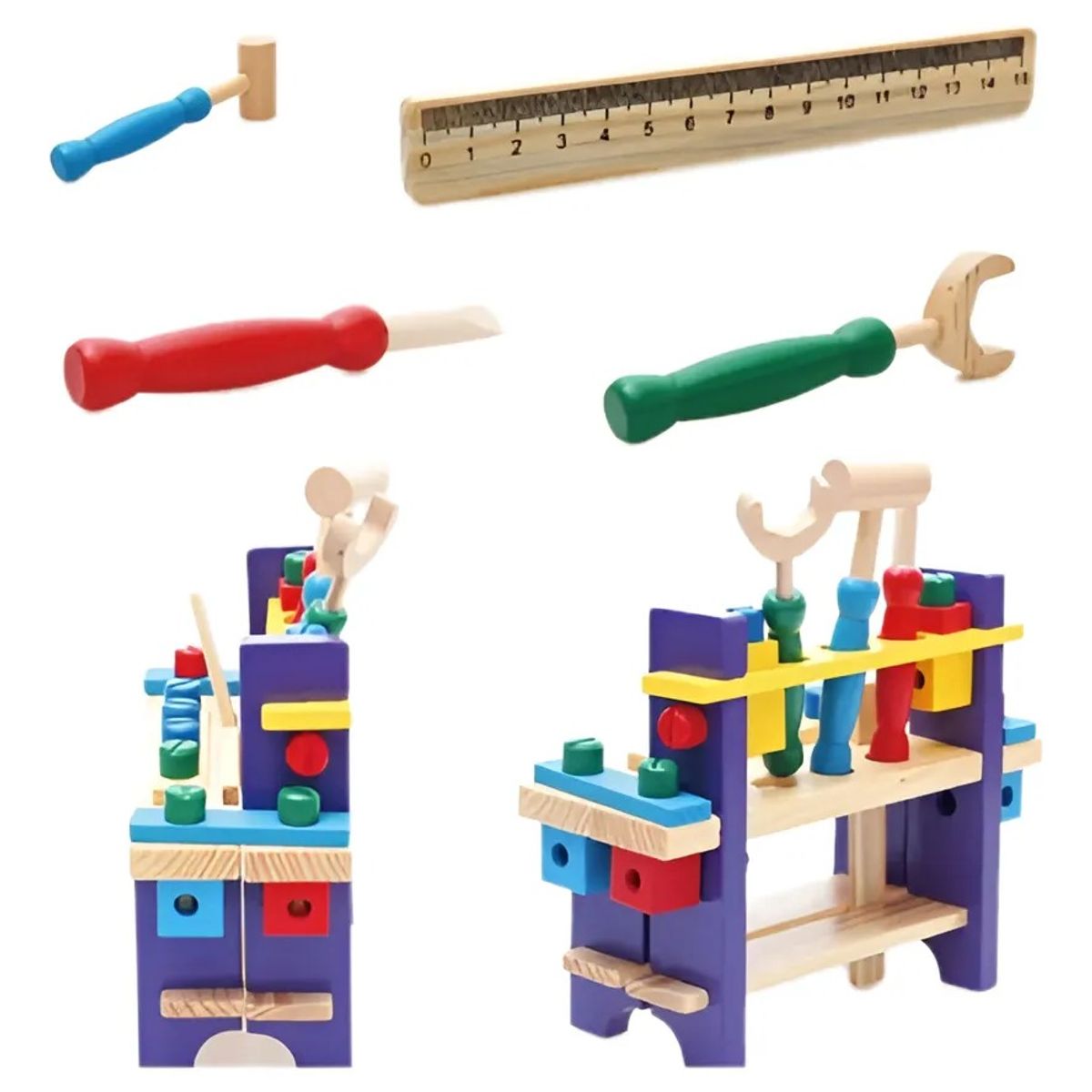 GENERICO - Herramientas Juguete Didáctico Madera Para Niños Montessori