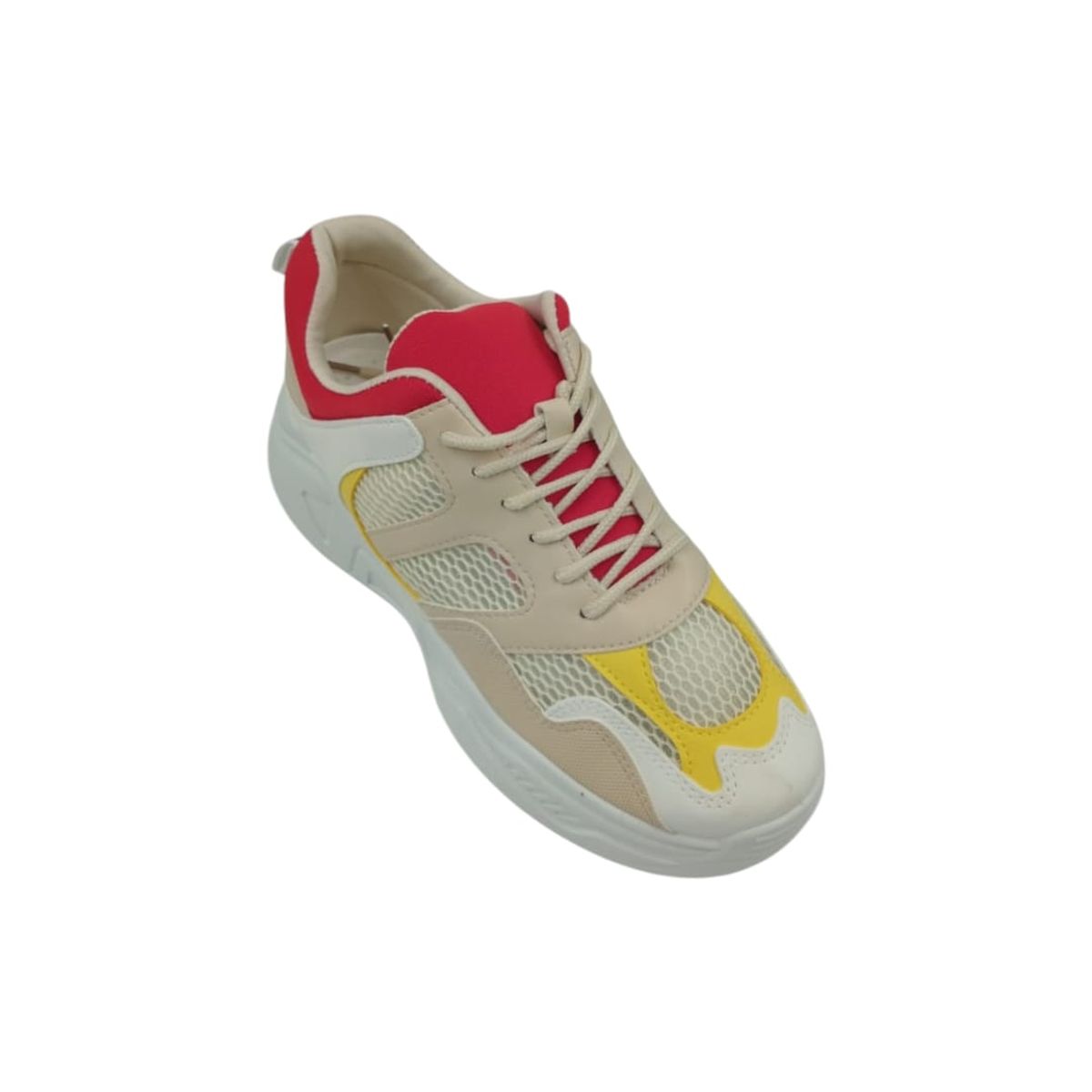 HERIEL - Zapatilla Beige Plataforma Mujer