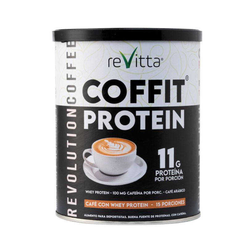 REVITTA WELLNESS - Café Proteico Coffit Protein 300 grs 100mg cafeína