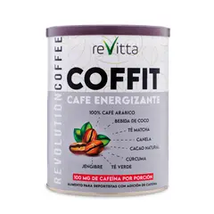 REVITTA WELLNESS - Café Energizante Coffit 300 grs 100mg cafeína