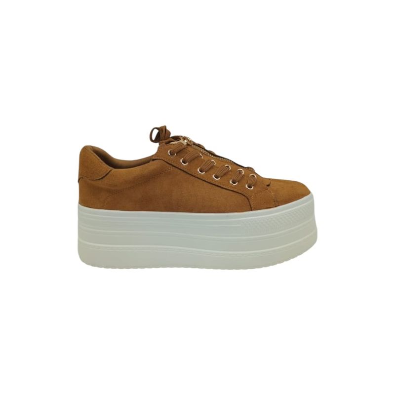 HERIEL - Zapatilla Khaki Plataforma Mujer