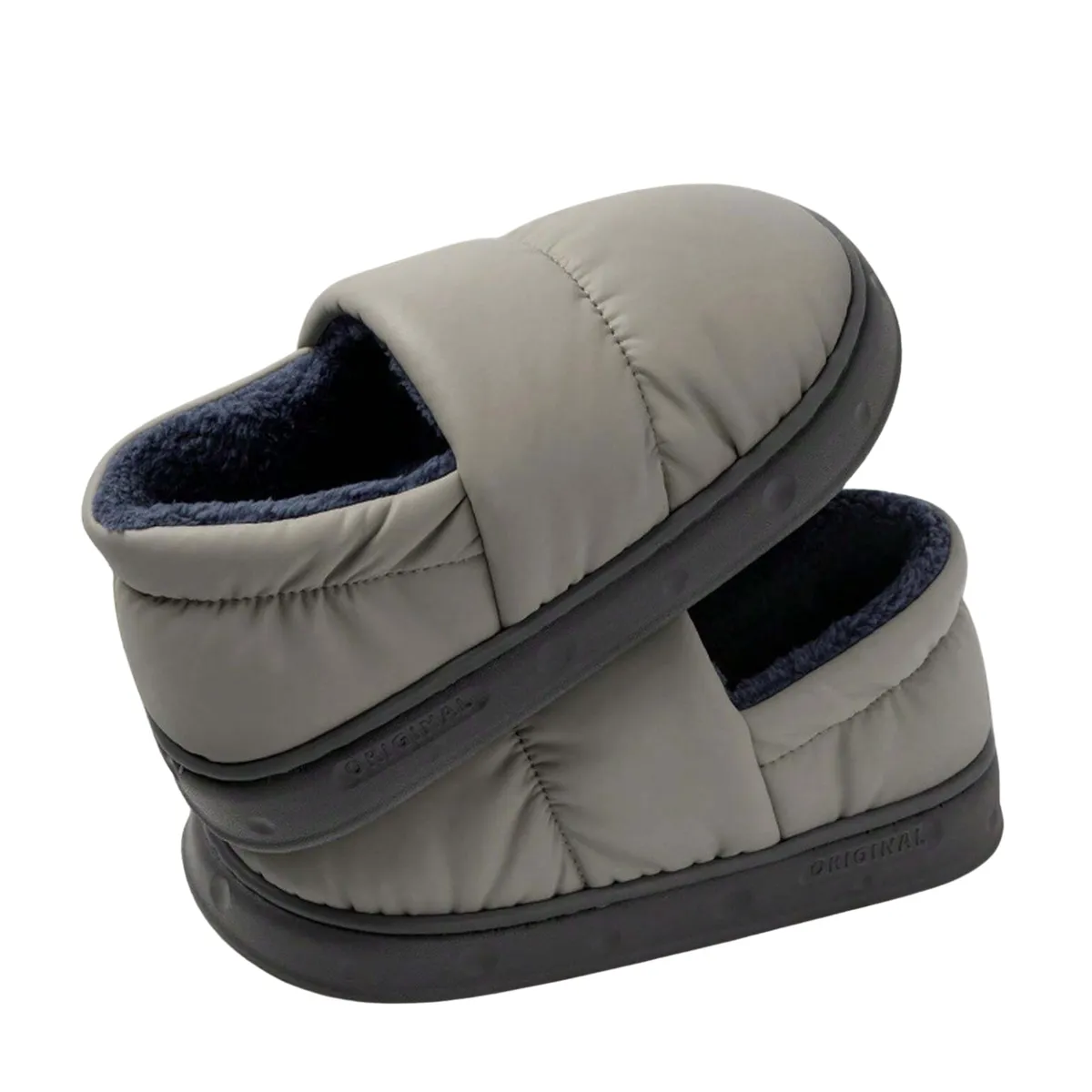 CRUSEC - Zapatos Impermeables De Invierno Pantuflas Con Chiporro