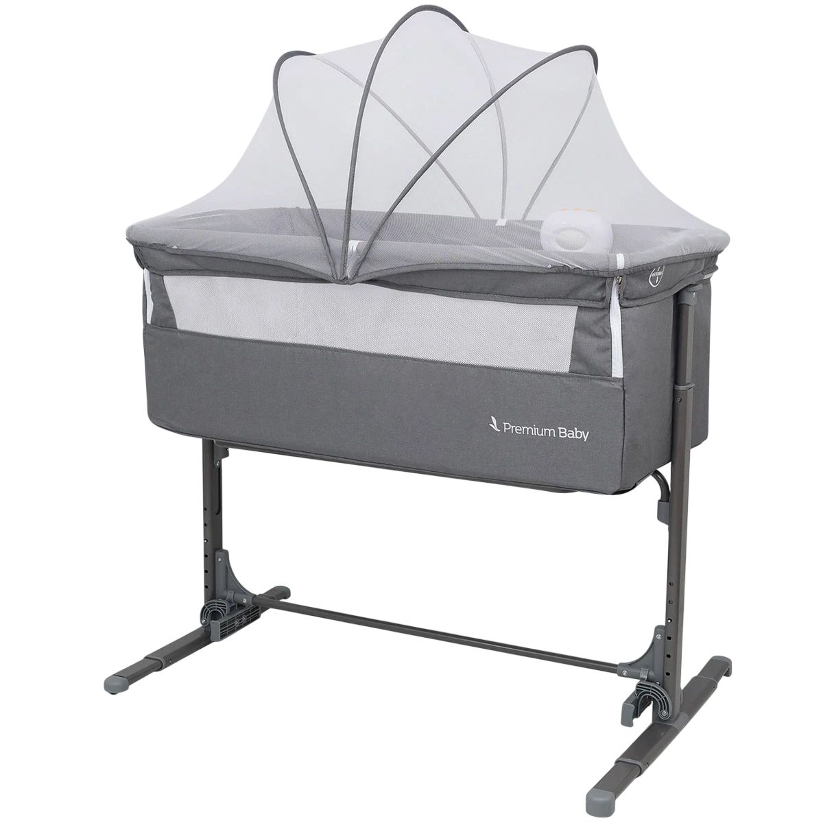 BEBESIT - Cuna Colecho Con Dispositivo Vibración Premium Baby Mix Bebesit Gris