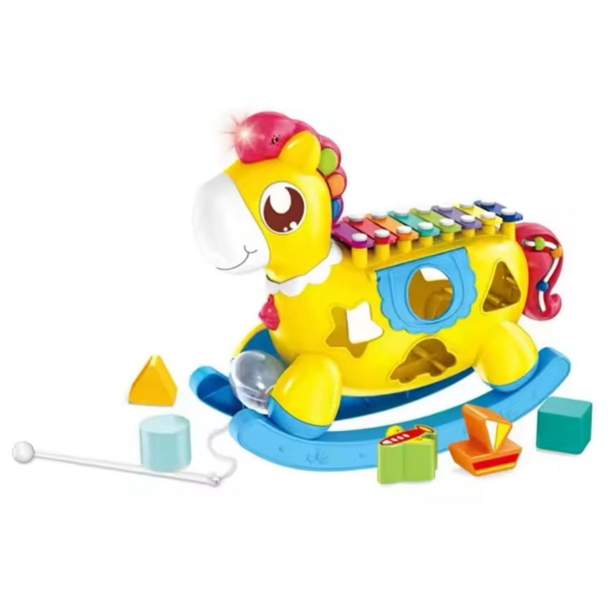 GENERICO - Juego Didáctico Caballito Musical Y Luces Xilófono-piano