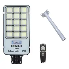 GENERICO - Foco Solar 1200w Potente Luz Led Exterior + Soport Blanco