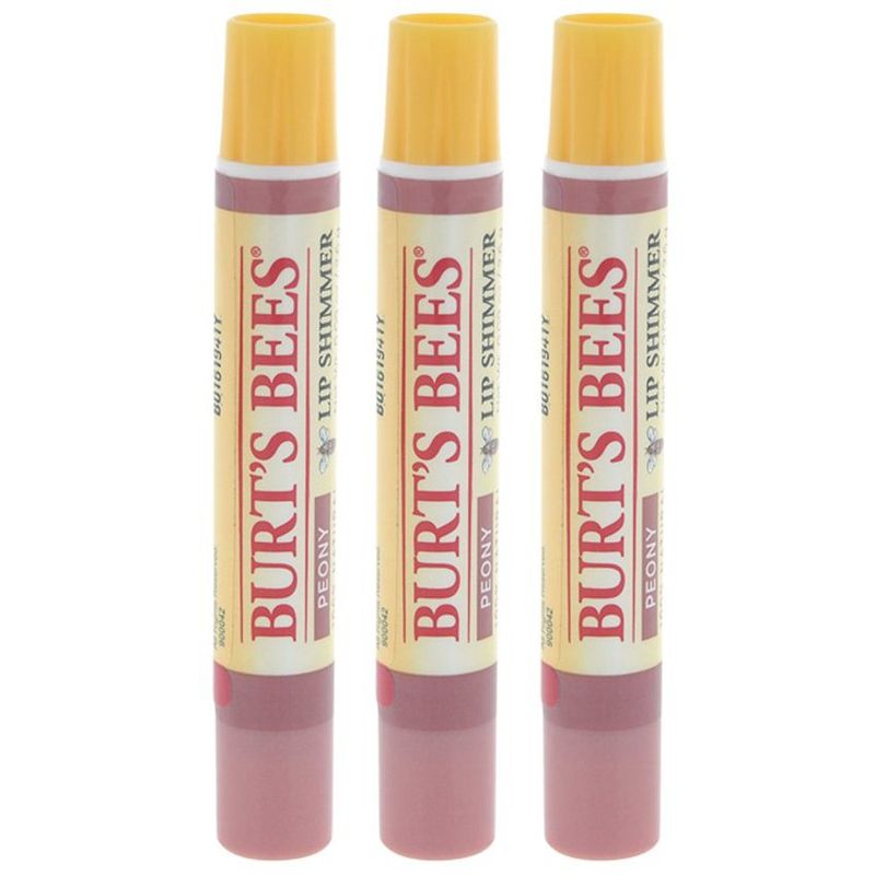 BURTS BEES - Burts bees lip shimmer-peonía-paquete de 3-burts bees-009oz