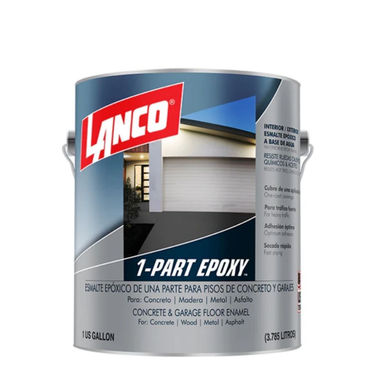 LANCO - Esmalte Epóxico para Piso Lanco 1-Part Epoxy GRIS 1GL