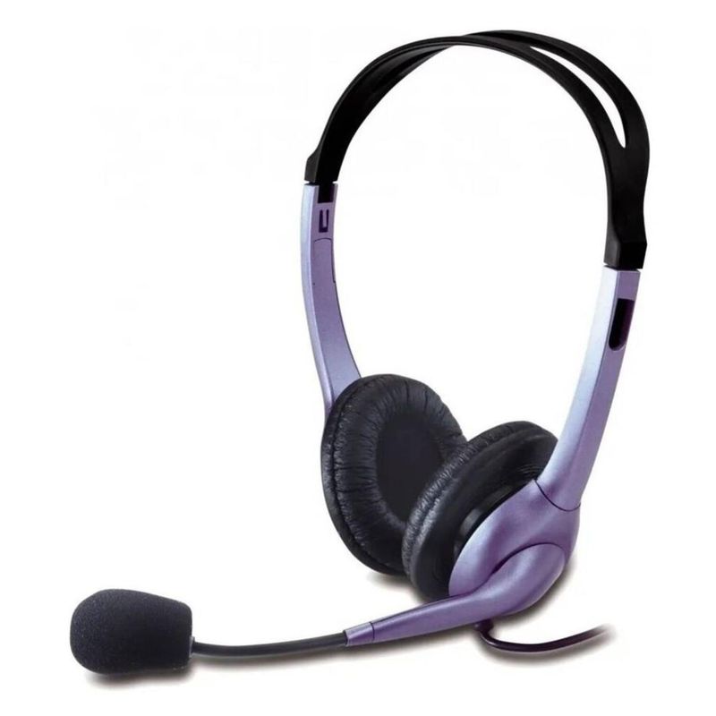 GENIUS - Audifono Headset  Microfono 2 Jack 3.5 PC HS-04S Gris Genius