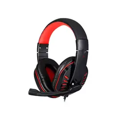 ULTRA - Audifono Gamer Jack 3.5 Ps4 Xbox PC 2Mts Negro Rojo