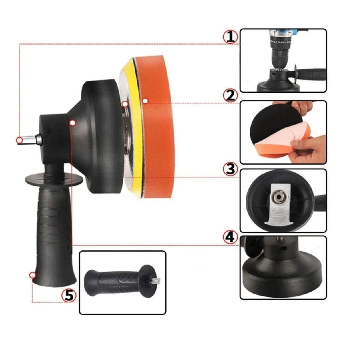 GENERICO - Kit Multifuncional De Cabezales De Pulido De Conversión