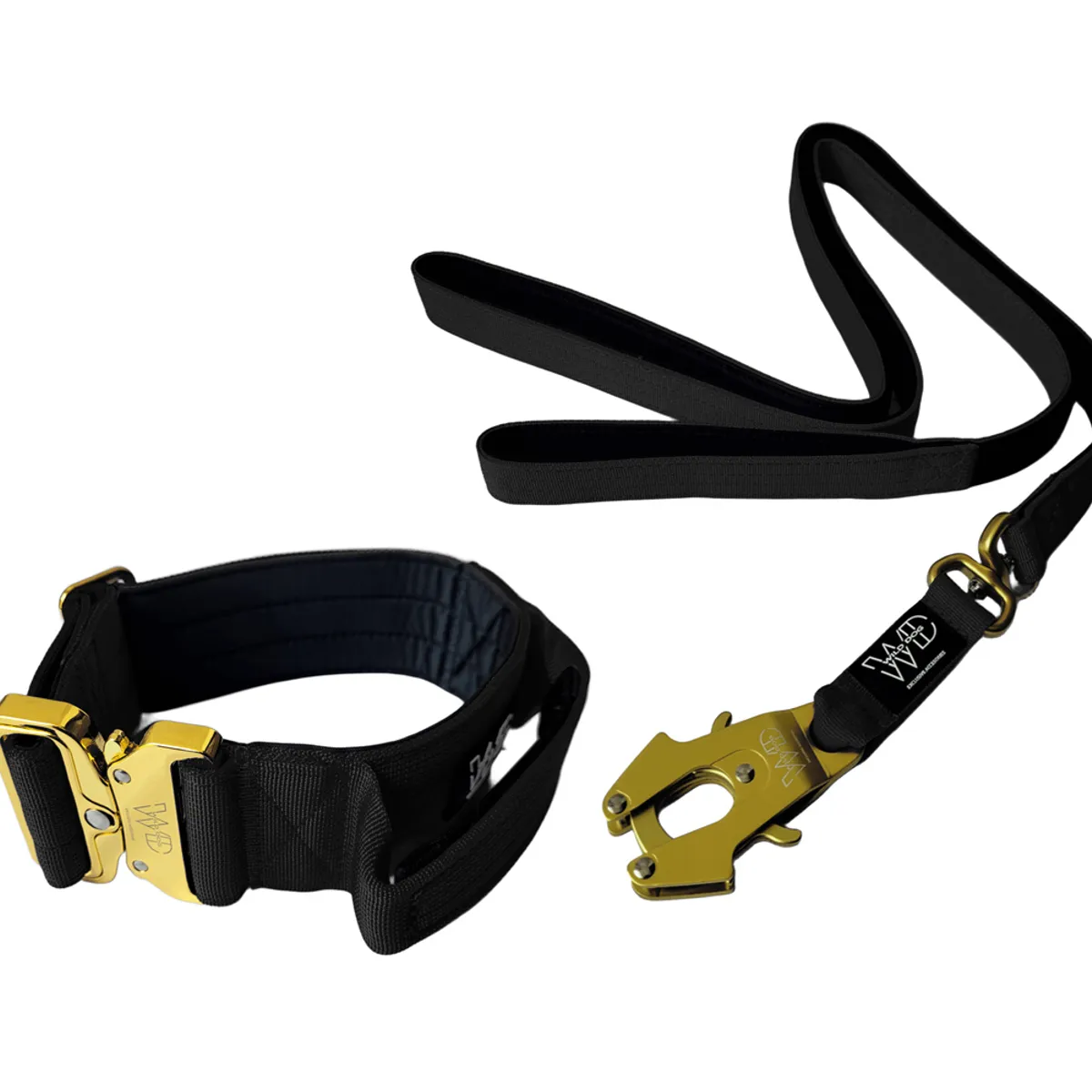 GENERICO - Collar Táctico Y Correa Para Perro - NEGRO TALLA L