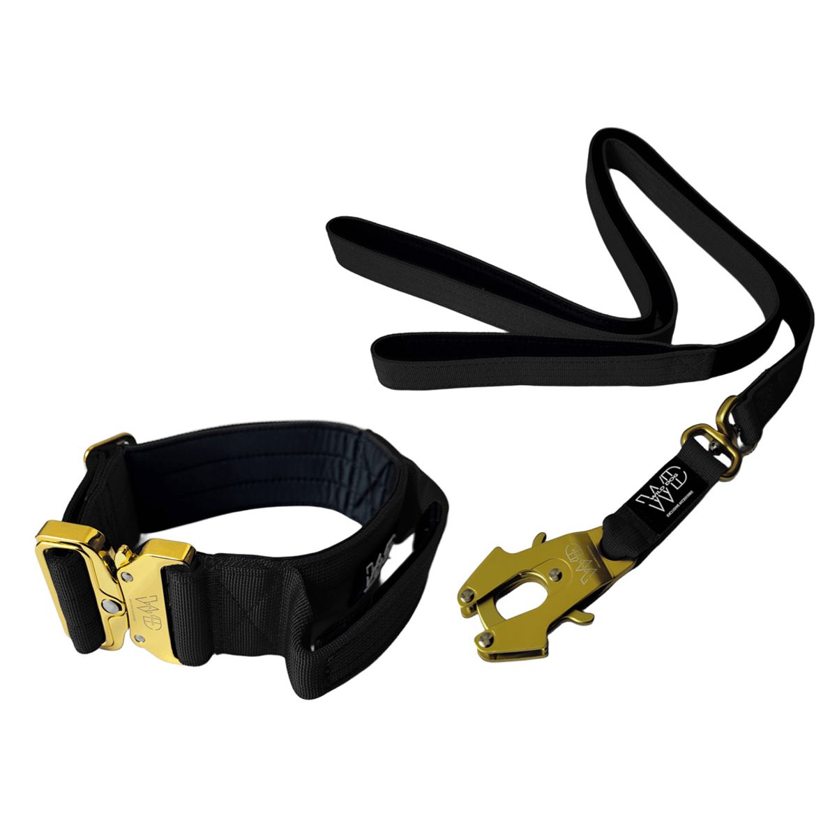 GENERICO - Collar Táctico Y Correa Para Perro - NEGRO TALLA L