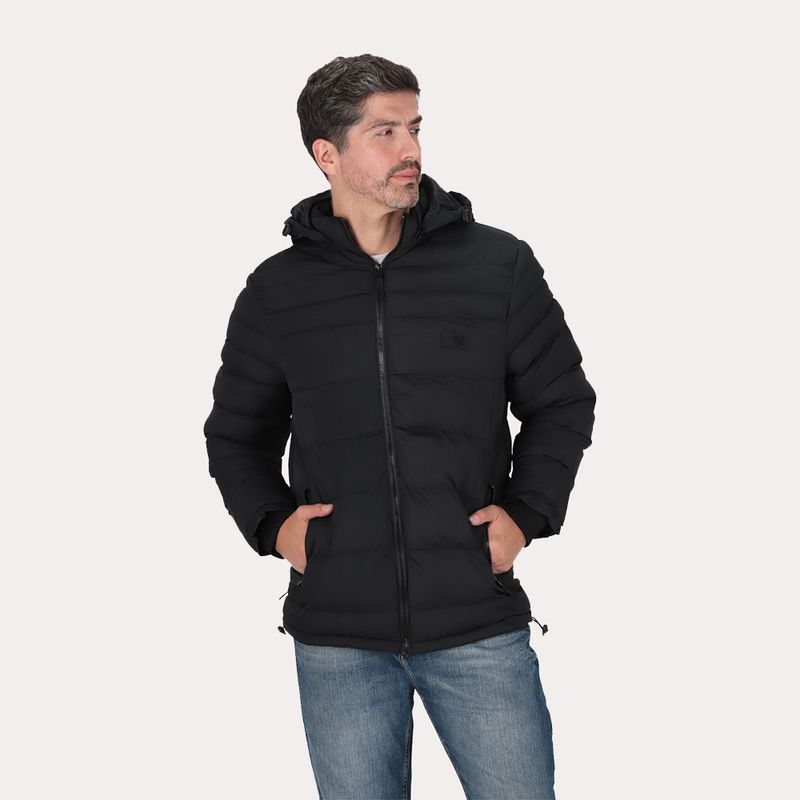 GANGSTER - Parka Livo Negro Gangster